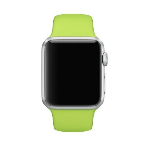 Curea iUni compatibila cu Apple Watch 1/2/3/4/5/6/7, 42mm, Silicon, Green